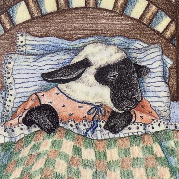 Vintage 90s Bottom Designs Bedtime Sheep Sleeping Thoughts Journals - Picture 2 of 8